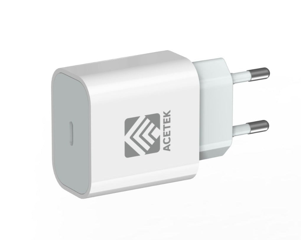 NYHET" Acetek USB-C 30W Snabbladdare