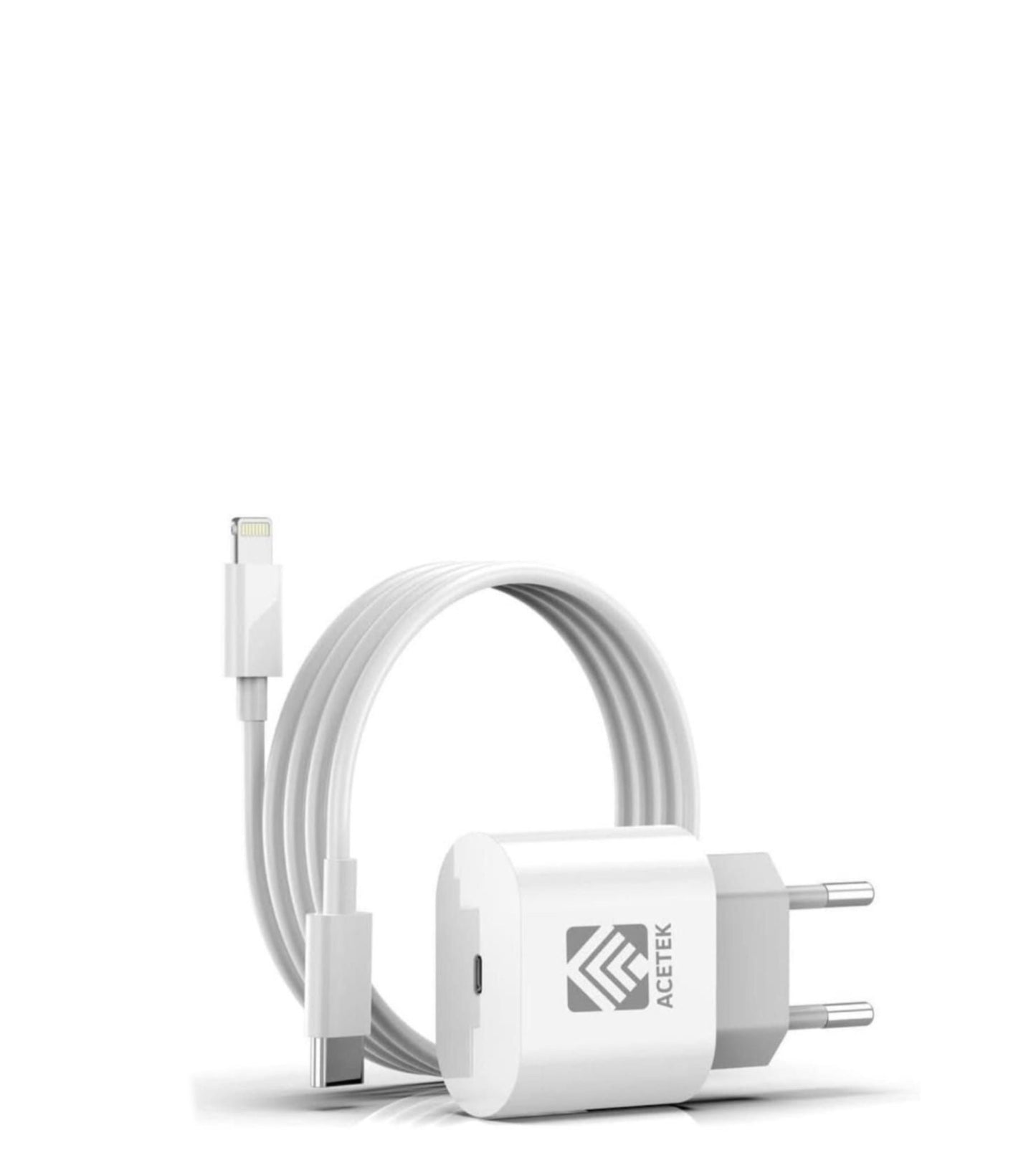 NYHET" Acetek 30W Snabbladdare med 1m USB-C till Lightning Laddare för iPhone